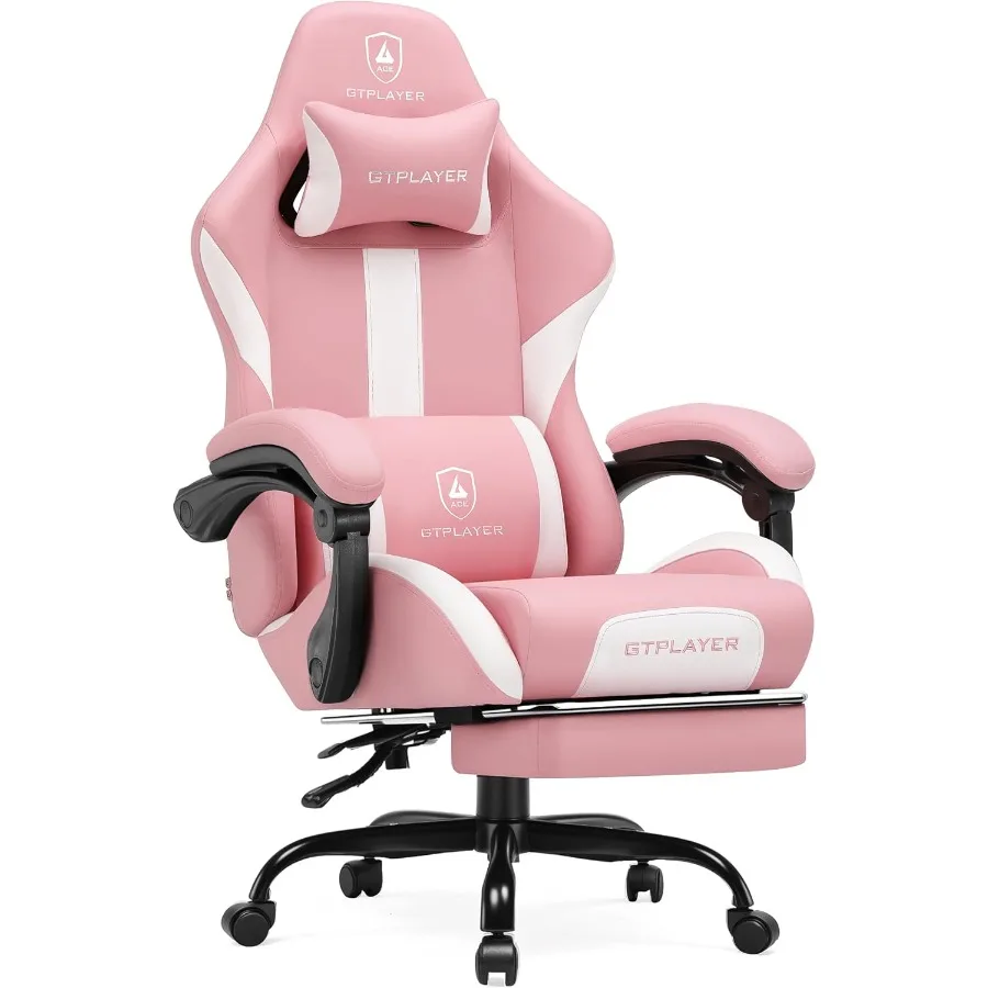 Office Chair Cushion - كرسي ألعاب مزود بمسند للقدمين ووسادة
