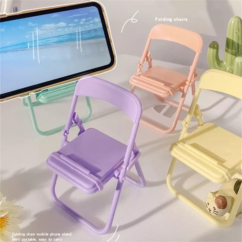 Office Stool - حامل هاتف على شكل كرسي لطيف،