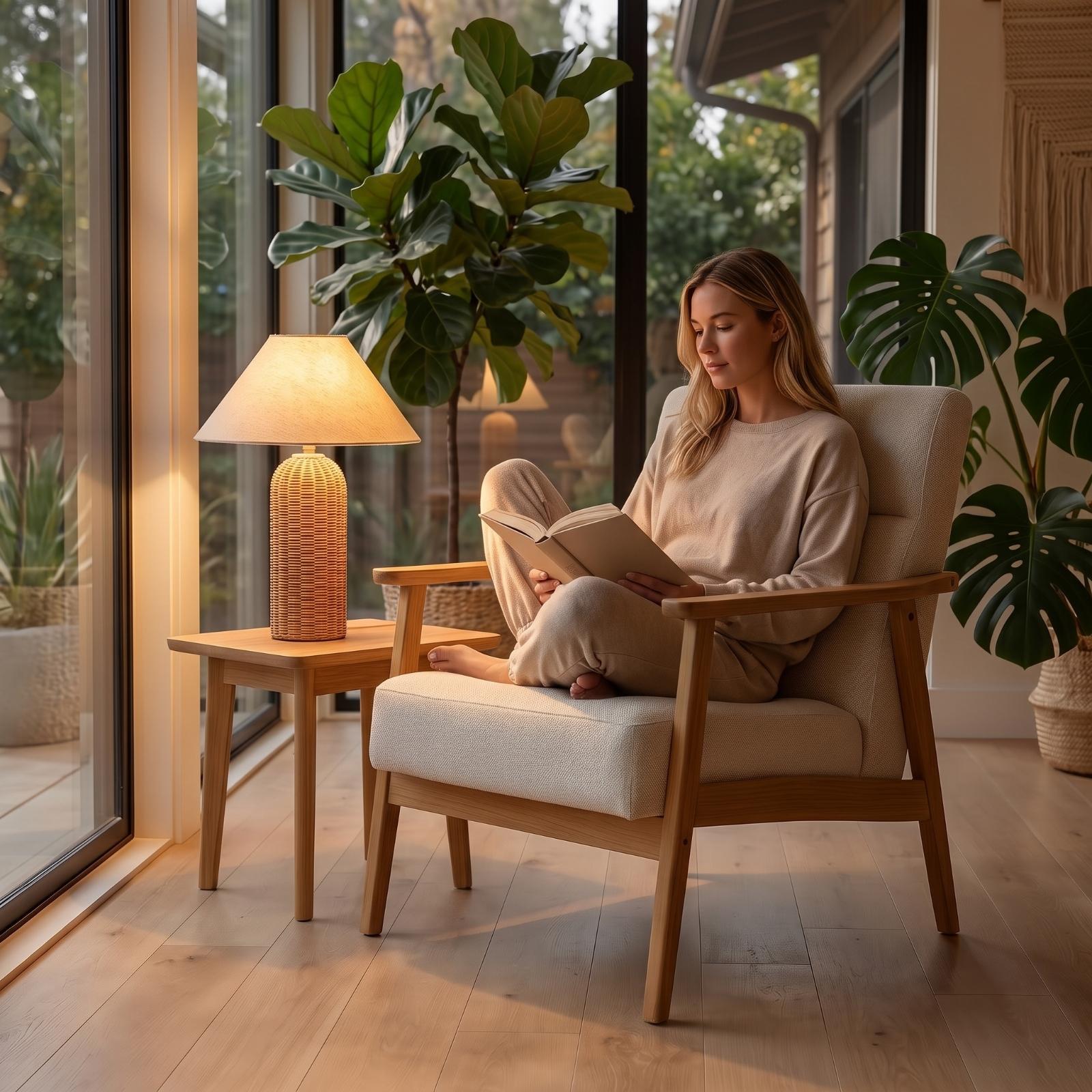 مصباح طاولة جانبي بقاعدة من ال - مراجعة Desk Lamp وسعره