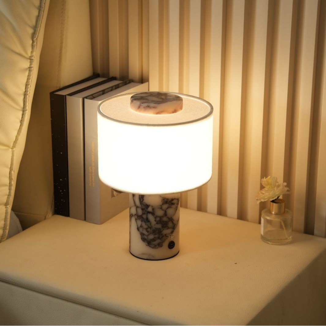 مصباح ليلي من الرخام يعمل بالل - مراجعة Desk Lamp وسعره